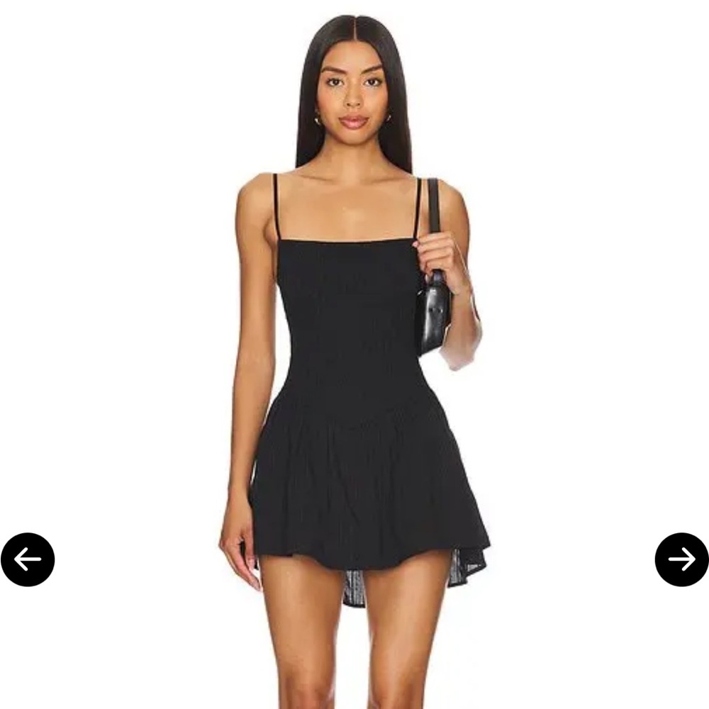 apres studio ballerina mini dress in black